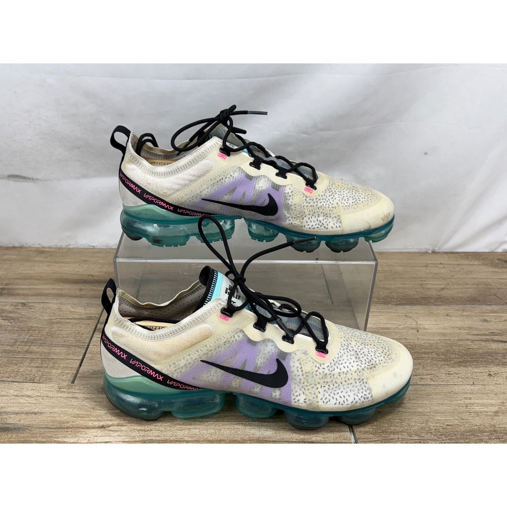 Nike Air VaporMax 2019 Mens Summit White Laser Fuchsia AR6631-009 Size 13
